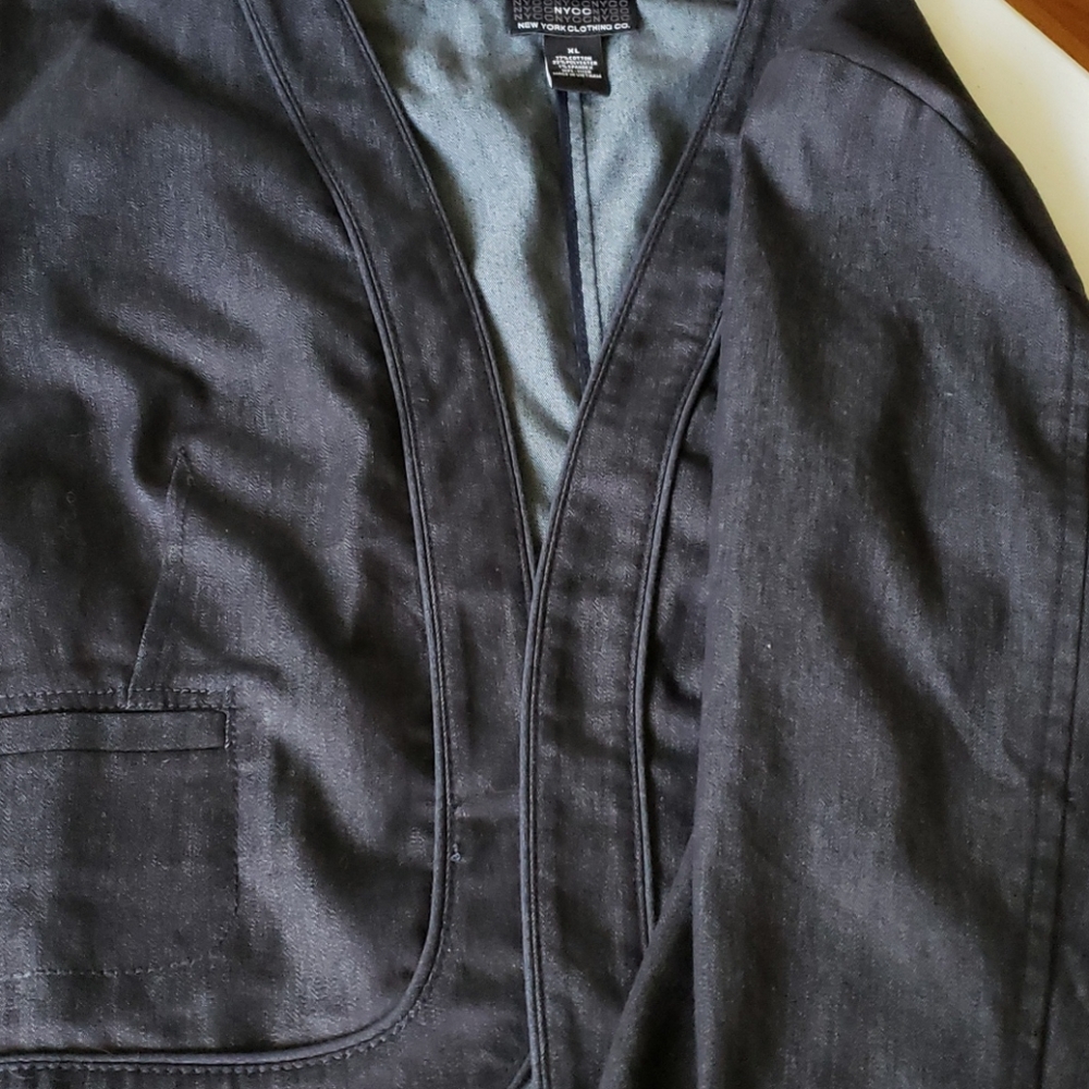 Lightweight denim blazer